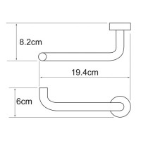 Держатель для туалетной бумаги WasserKRAFT Donau, K-9496, хром
