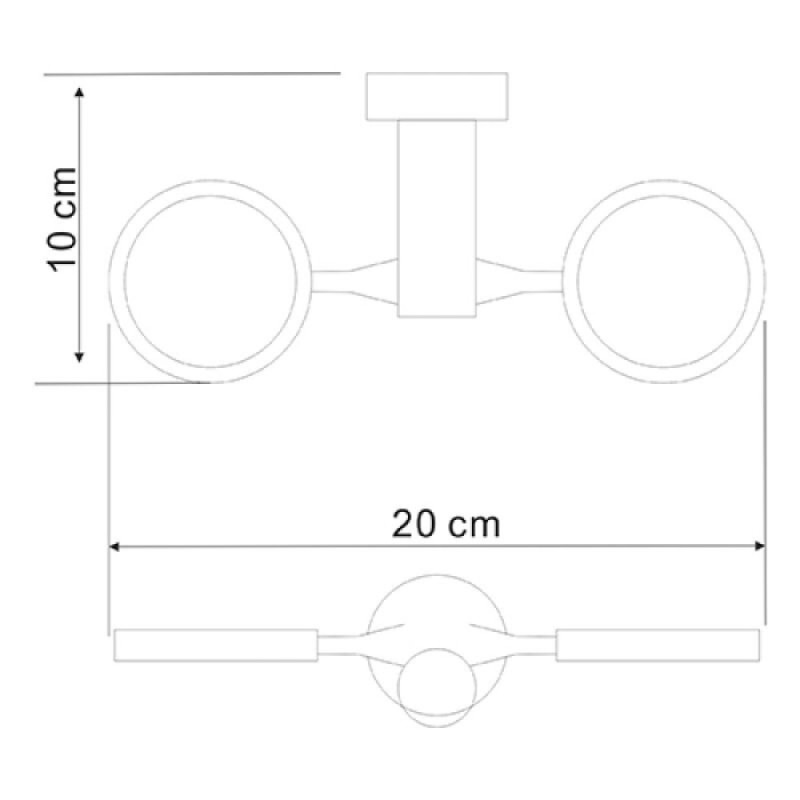 Запасной держатель WasserKRAFT Donau K-C177, двойной, хром