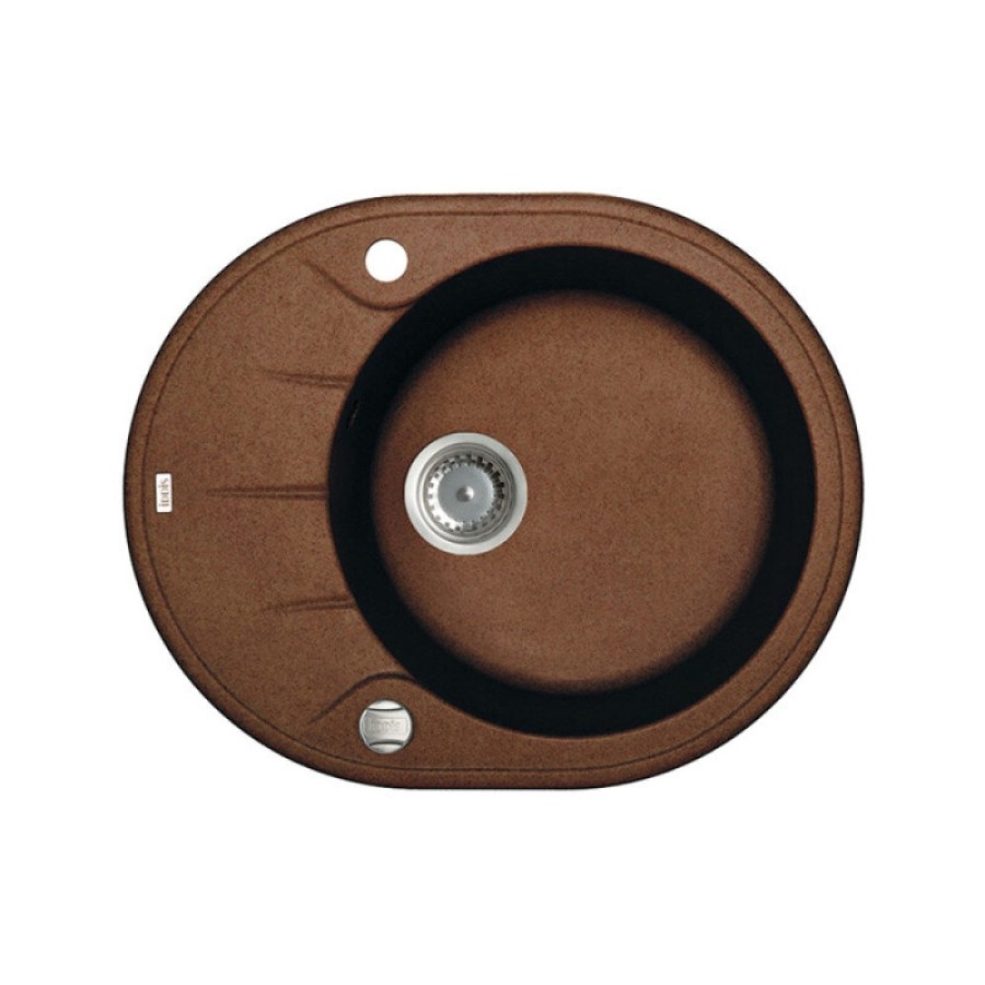 Кухонная мойка Iddis Kitchen G K17C621i87, 62 см, искусственный камень, цвет шоколад