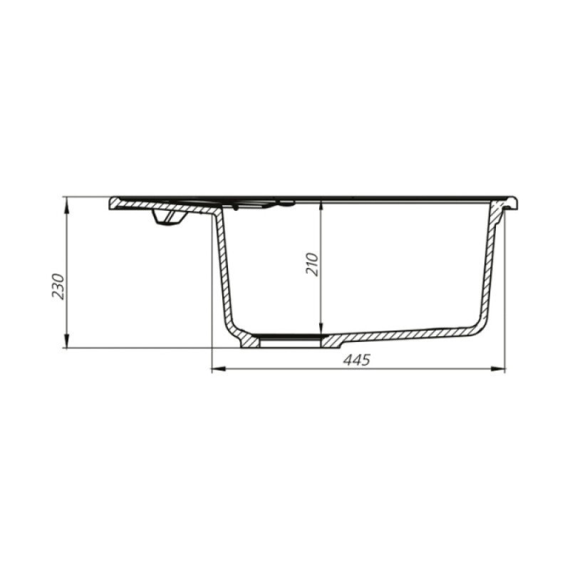 Кухонная мойка Iddis Kitchen G K17C621i87, 62 см, искусственный камень, цвет шоколад
