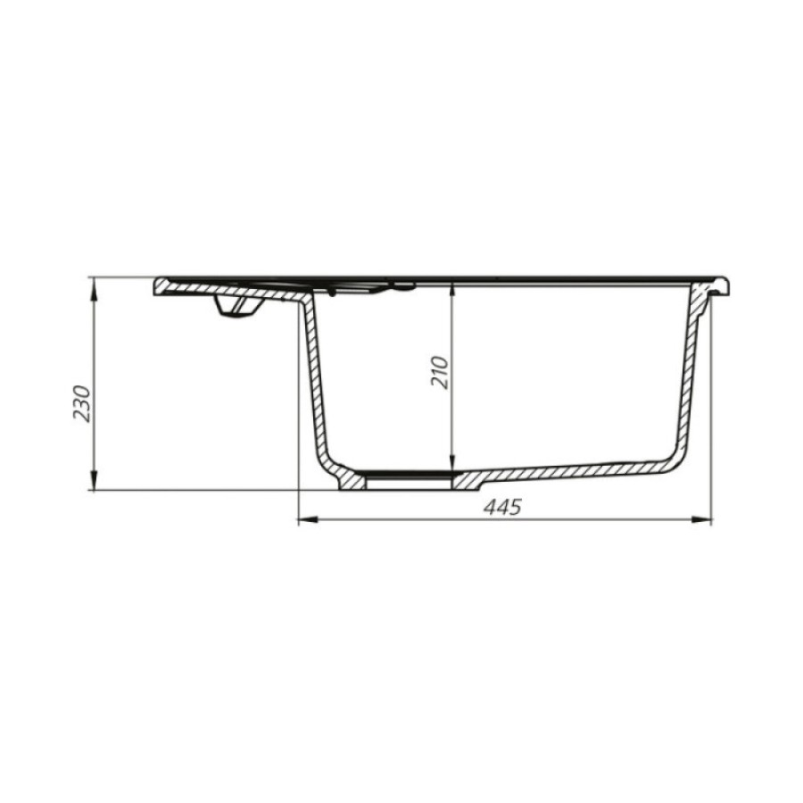 Кухонная мойка Iddis Kitchen G K17C621i87, 62 см, искусственный камень, цвет шоколад