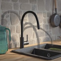 Смеситель для кухонной мойки Iddis Kitchen 360, черный матовый, K36BLJ0i05