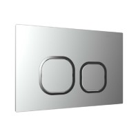 Клавиша смыва Aquatek KDI-0000058, механическая, цвет хром матовый, ободок хром