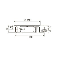 Комплект TECEdrainpoint S, KDP-S110, точечного трапа с сифоном DN 50 с декоративной решеткой