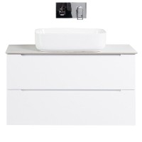 Столешница BelBagno 100 см, керамогранит, цвет Bianco Opaco, KEP-100-BO-W0
