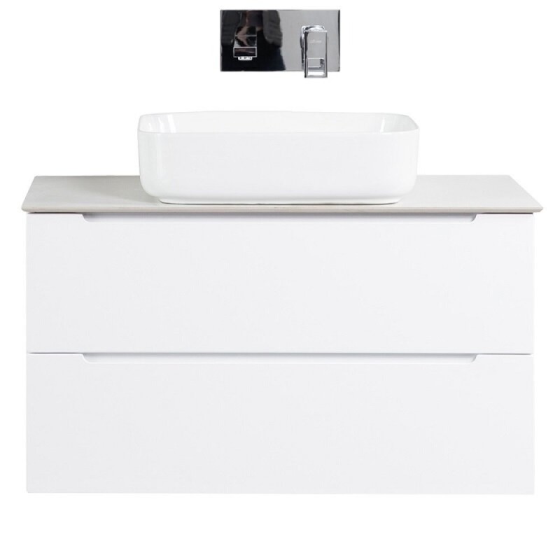 Столешница BelBagno 100 см, керамогранит, цвет Bianco Opaco, KEP-100-BO-W0
