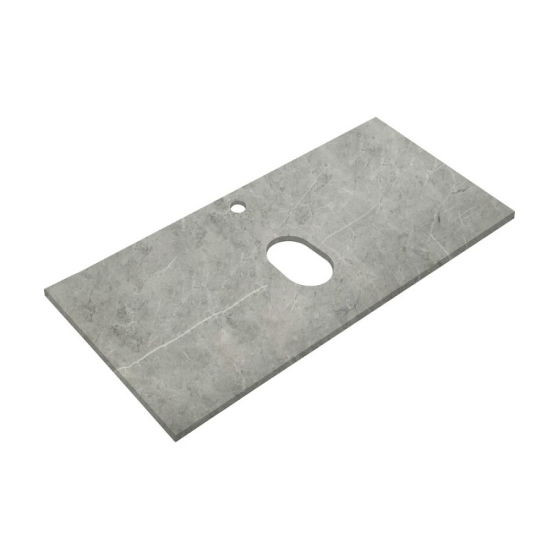 Столешница BelBagno 100 см, керамогранит, цвет Marmo Grigio Lucido, KEP-100-MGL