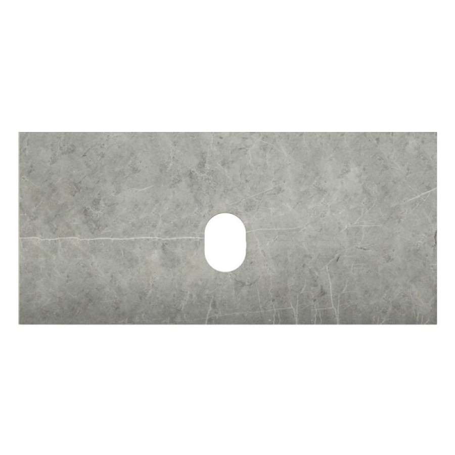 Столешница BelBagno 100 см, керамогранит, цвет Marmo Grigio Lucido, KEP-100-MGL-W0