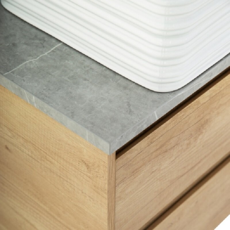 Столешница BelBagno 100 см, керамогранит, цвет Marmo Grigio Lucido, KEP-100-MGL-W0