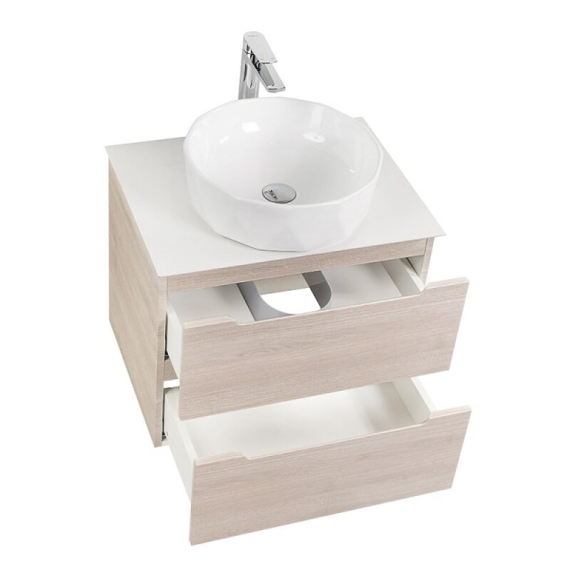 Столешница BelBagno 60 см, керамогранит, цвет Bianco Opaco, KEP-60-BO
