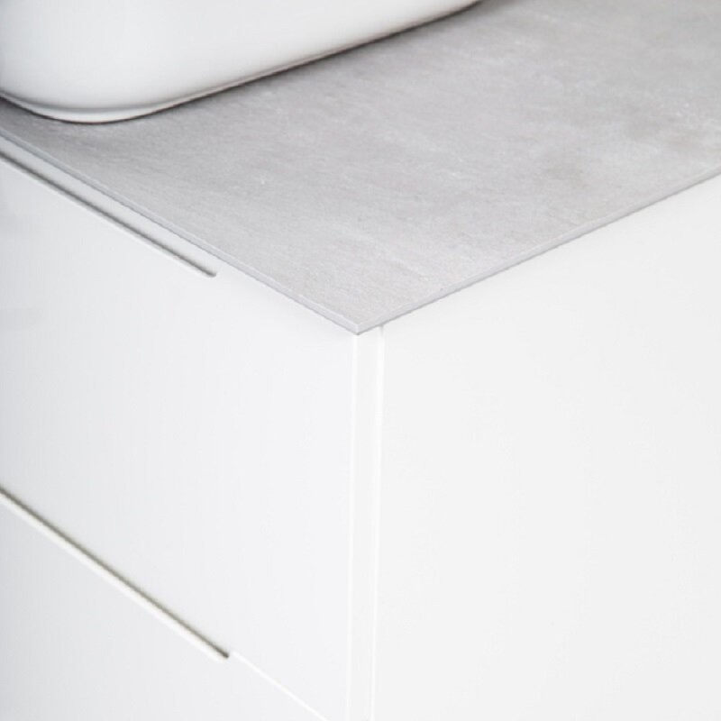 Столешница BelBagno 80 см, керамогранит, цвет Cemento Struttura, KEP-80-CESTR-W0