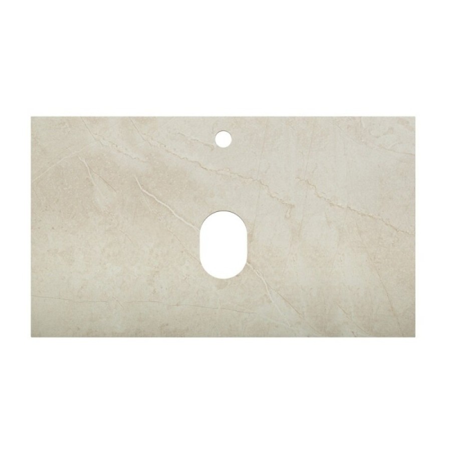 Столешница BelBagno 80 см, керамогранит, цвет Marmo Crema Opaco, KEP-80-MCO