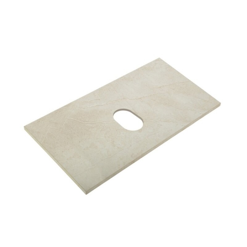 Столешница BelBagno 80 см, керамогранит, цвет Marmo Crema Opaco, KEP-80-MCO-W0
