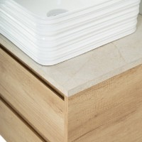 Столешница BelBagno 80 см, керамогранит, цвет Marmo Crema Opaco, KEP-80-MCO-W0