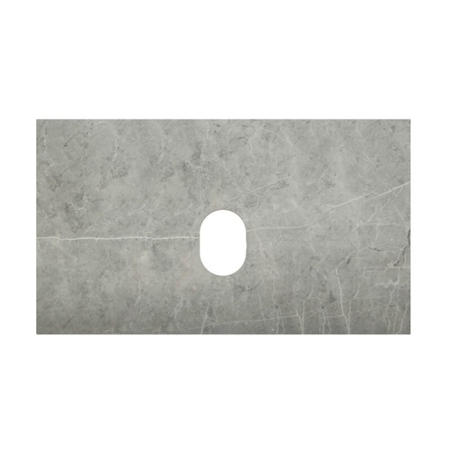 Столешница BelBagno 80 см, керамогранит, цвет Marmo Grigio Lucido, KEP-80-MGL-W0