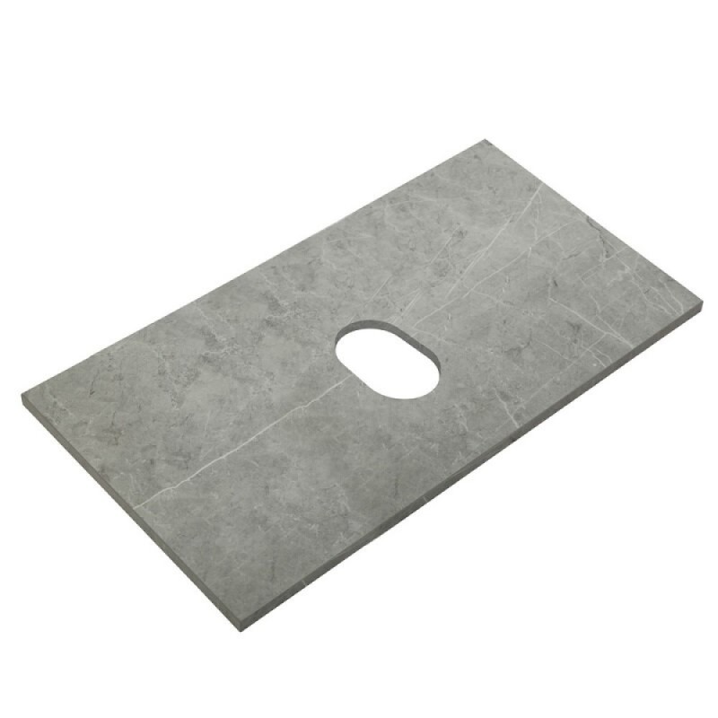 Столешница BelBagno 80 см, керамогранит, цвет Marmo Grigio Lucido, KEP-80-MGL-W0