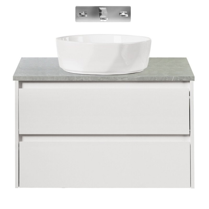 Столешница BelBagno 80 см, керамогранит, цвет Marmo Grigio Lucido, KEP-80-MGL-W0
