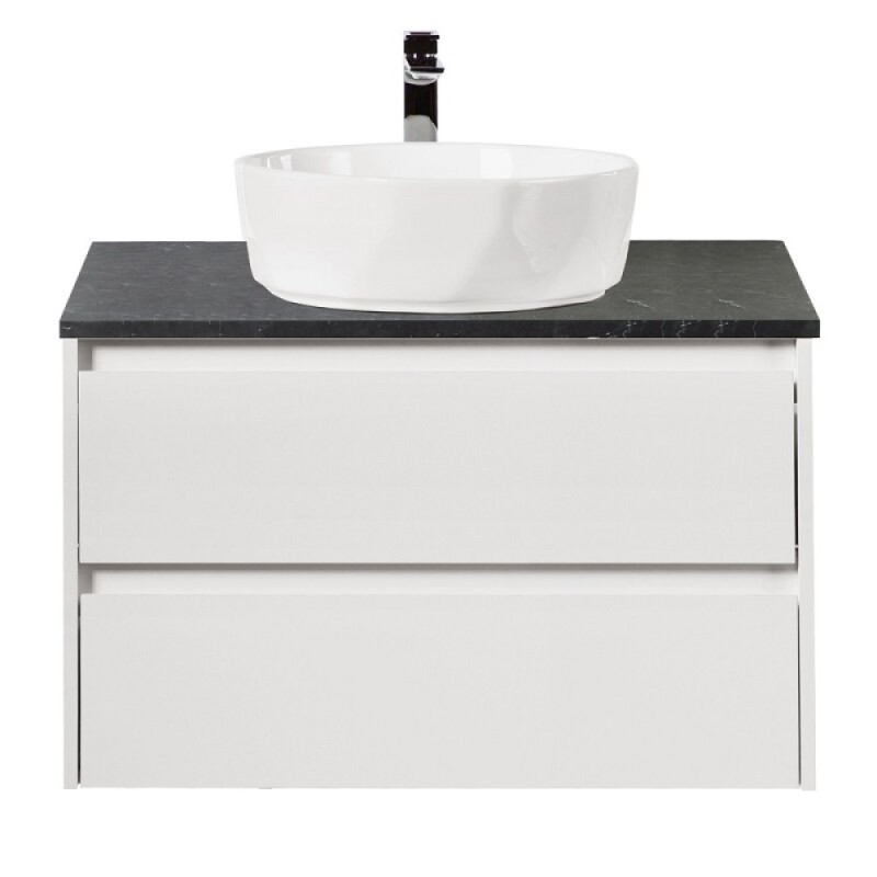 Столешница BelBagno 80 см, керамогранит, цвет Marmo Nero Opaco, KEP-80-MNO