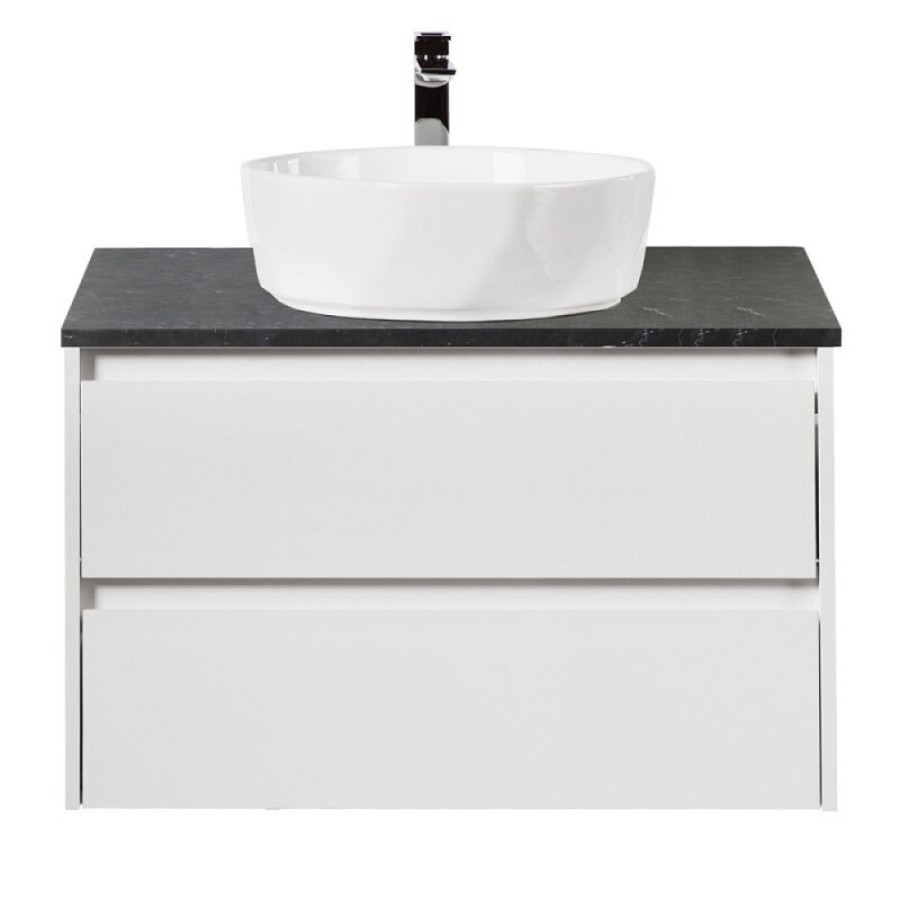 Столешница BelBagno 80 см, керамогранит, цвет Marmo Nero Opaco, KEP-80-MNO