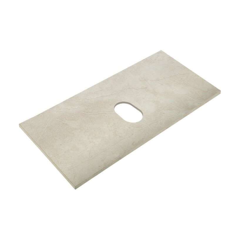 Столешница BelBagno 90 см, керамогранит, цвет Marmo Crema Opaco, KEP-90-MCO-W0