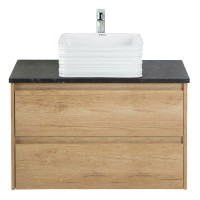 Столешница BelBagno 90 см, керамогранит, цвет Marmo Nero Opaco, KEP-90-MNO