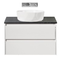 Столешница BelBagno 90 см, керамогранит, цвет Marmo Nero Opaco, KEP-90-MNO-W0