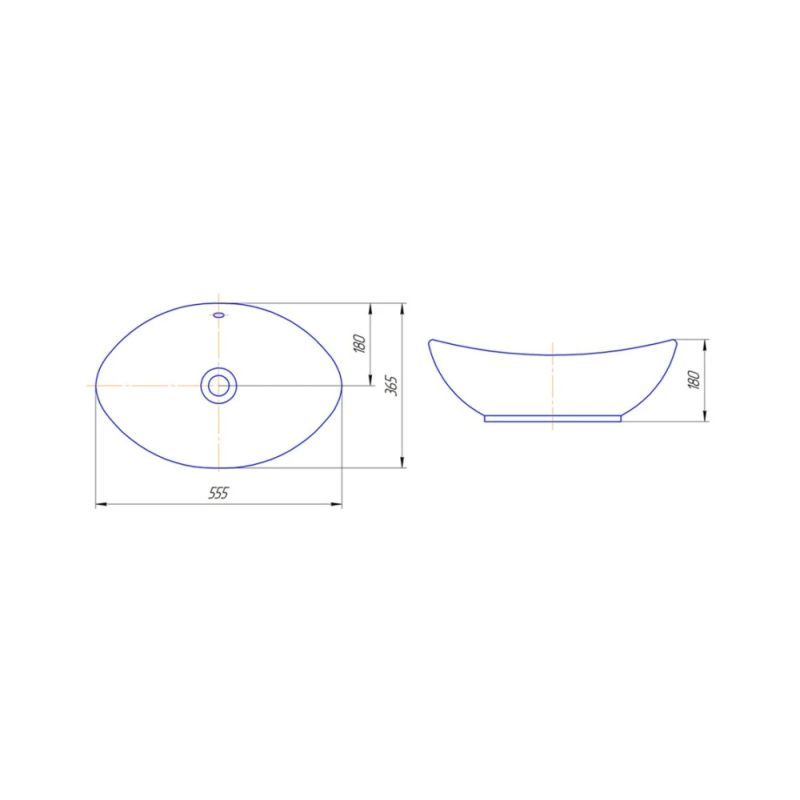 Мебельная раковина Kirovit Гамма 56