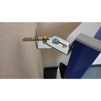 Комплект креплений для инсталляции Aquatek KKI-0000033, 75 - 105 мм, угловой монтаж, металл, серый