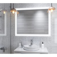Зеркало Cersanit Design LU-LED030*80-D-O, с LED-подсветкой и антизапотеванием, 80 х 60 см