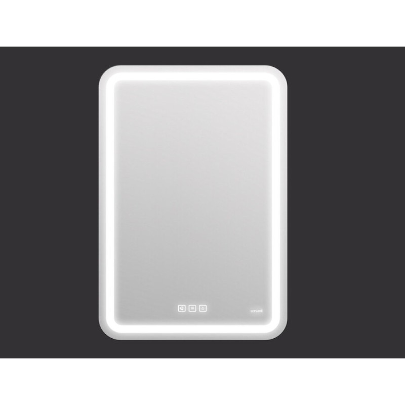 Зеркало Cersanit 051 Design pro KN-LU-LED051*55-p-Os, 55 x 80 см, LED-подсветка, bluetooth, диммер, с антизапотеванием
