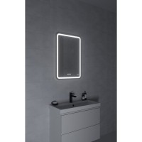 Зеркало Cersanit 051 Design pro KN-LU-LED051*55-p-Os, 55 x 80 см, LED-подсветка, bluetooth, диммер, с антизапотеванием