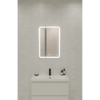 Зеркало Cersanit 051 Design pro KN-LU-LED051*55-p-Os, 55 x 80 см, LED-подсветка, bluetooth, диммер, с антизапотеванием