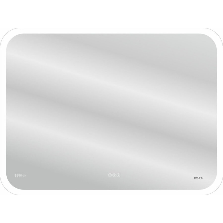 Зеркало Cersanit Design Pro LU-LED070*100-P-OS, LED-подсветка, bluetooth, часы, с антизапотеванием, 100 х 70 см