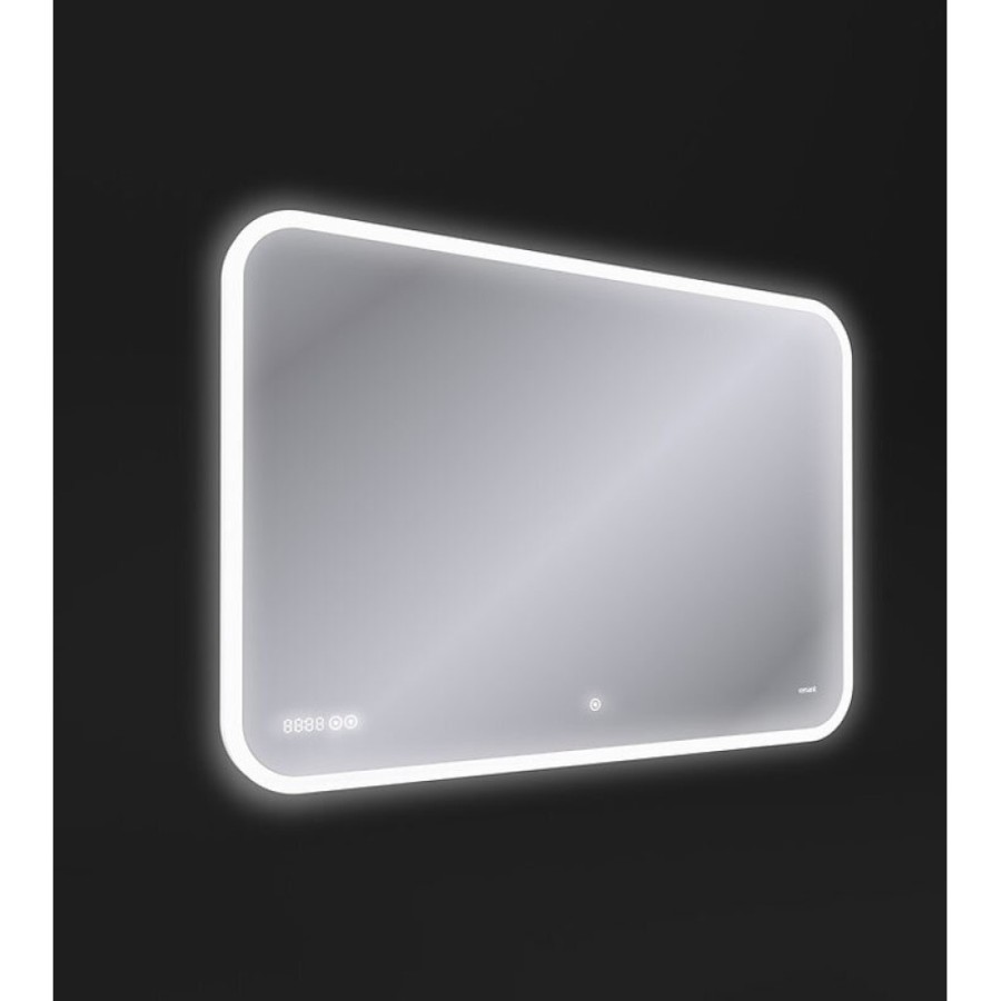 Зеркало Cersanit Design Pro LU-LED070*100-P-OS, LED-подсветка, bluetooth, часы, с антизапотеванием, 100 х 70 см