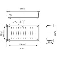Коландер Iddis Kitchen Line KOL23GMi59, PVD-покрытие, нержавеющая сталь, графит