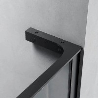 Душевая перегородка Veconi Korato KR77-80-01-C8, 80 см, свободный вход, Easy Clean, стекло прозрачное, профиль хром