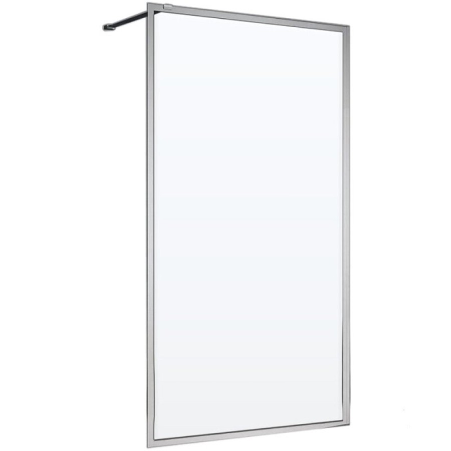 Душевая перегородка Veconi Korato KR81-110-01-C8, 110 см, свободный вход, Easy Clean, стекло прозрачное, профиль хром