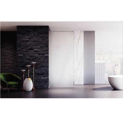 Душевая перегородка Veconi Korato KR81FR-70-07-C8, 70 см, свободный вход, Easy Clean, стекло матовое, профиль хром