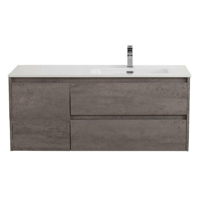 Тумба под раковину BelBagno Kraft-1000-2C-1A-SO-CG-R, 100 см, подвесная, Cemento Grigio, правая