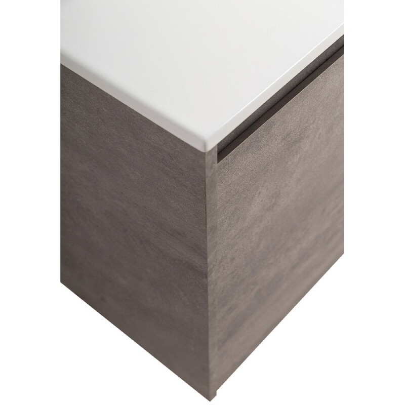 Тумба под раковину BelBagno Kraft-1000-2C-1A-SO-CG-R, 100 см, подвесная, Cemento Grigio, правая