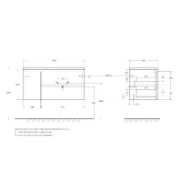 Тумба под раковину BelBagno Kraft KRAFT-1000-2C-1A-SO-RNN-L/KRAFT-1000-2C-1A-SO-RNN-R, 100 см, подвесная, левая/правая, цвет Rovere Nebrasca Nature