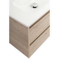 Тумба под раковину BelBagno Kraft-1200-2C-1A-SO-RGB-L, 120 см, подвесная, Rovere Galifax Bianco, левая