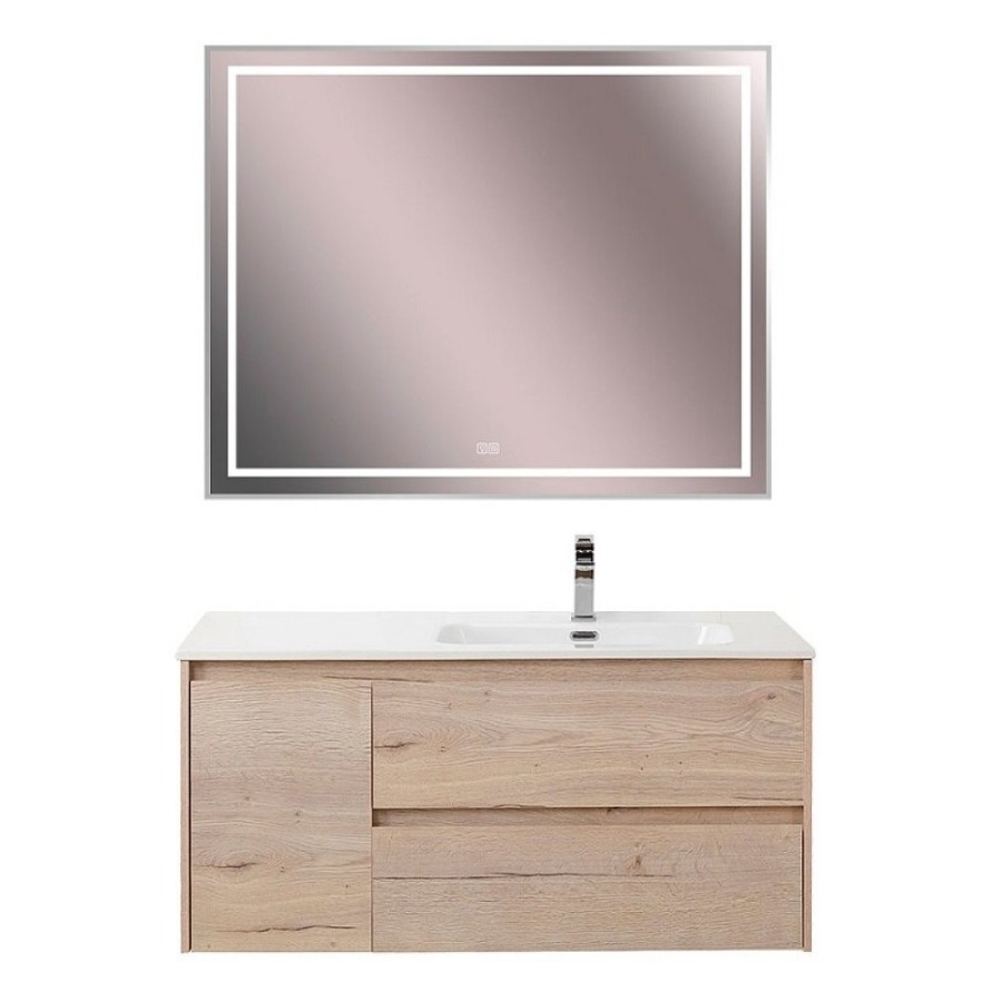 Тумба под раковину BelBagno Kraft-1200-2C-1A-SO-RGB-R, 120 см, подвесная, Rovere Galifax Bianco, правая