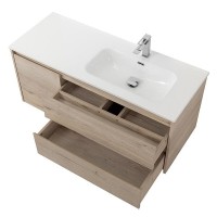 Тумба под раковину BelBagno Kraft-1200-2C-1A-SO-RGB-R, 120 см, подвесная, Rovere Galifax Bianco, правая