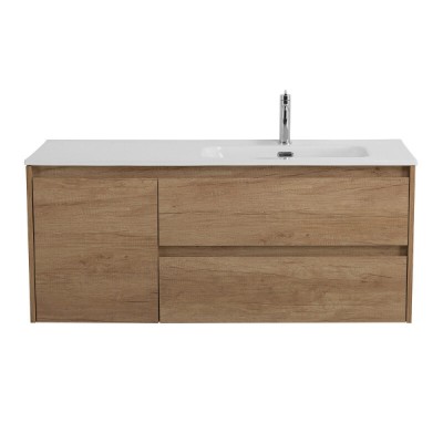 Тумба под раковину BelBagno Kraft KRAFT-1200-2C-1A-SO-RNN-L/KRAFT-1200-2C-1A-SO-RNN-R, 120 см, подвесная, левая/правая, цвет Rovere Nebrasca Nature