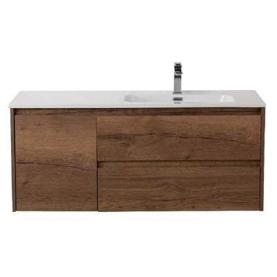 Тумба под раковину BelBagno Kraft-1200-2C-1A-SO-RT-R, 120 см, подвесная, Rovere Tabacco, правая