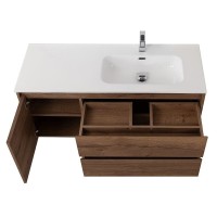 Тумба под раковину BelBagno Kraft-1200-2C-1A-SO-RT-R, 120 см, подвесная, Rovere Tabacco, правая
