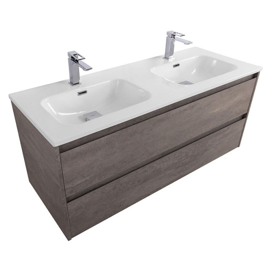 Тумба под раковину BelBagno Kraft-1200-2C-SO-2-CG, 120 см, подвесная, Cemento Grigio