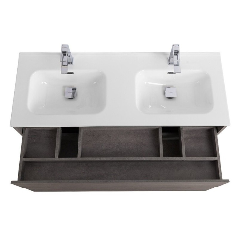 Тумба под раковину BelBagno Kraft-1200-2C-SO-2-CG, 120 см, подвесная, Cemento Grigio