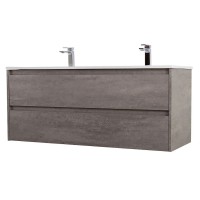 Тумба под раковину BelBagno Kraft-1200-2C-SO-2-CG, 120 см, подвесная, Cemento Grigio